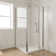 OVE Decors 40" x 36" Rectangle Shower Base Pan, White Acrylic, Hidden Side Drain, Reversible Design
