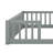 Double Twin Floor Bed With Fence And Guardrails-1321092691