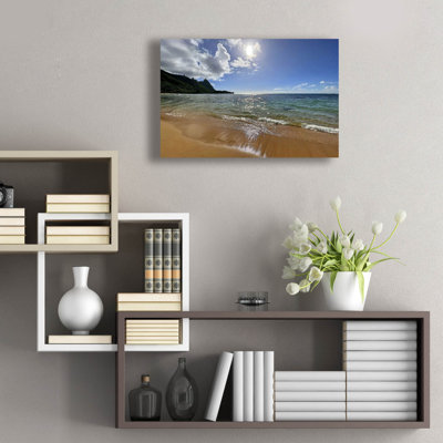 «Ocean Reflections» par Nicole Dell, art mural en verre acrylique