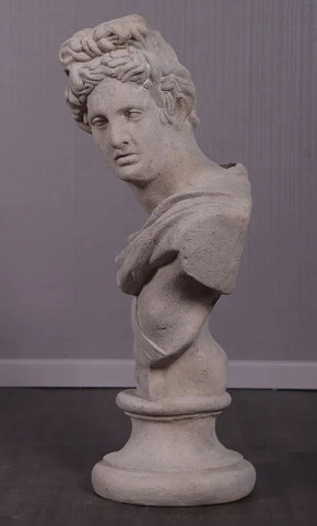 Statue buste d'Apollon grandeur nature