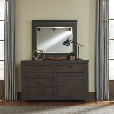 Thornwood Hills 8 - Drawer Dresser with Mirror -  Liberty Furniture, LFI759-BR-DM