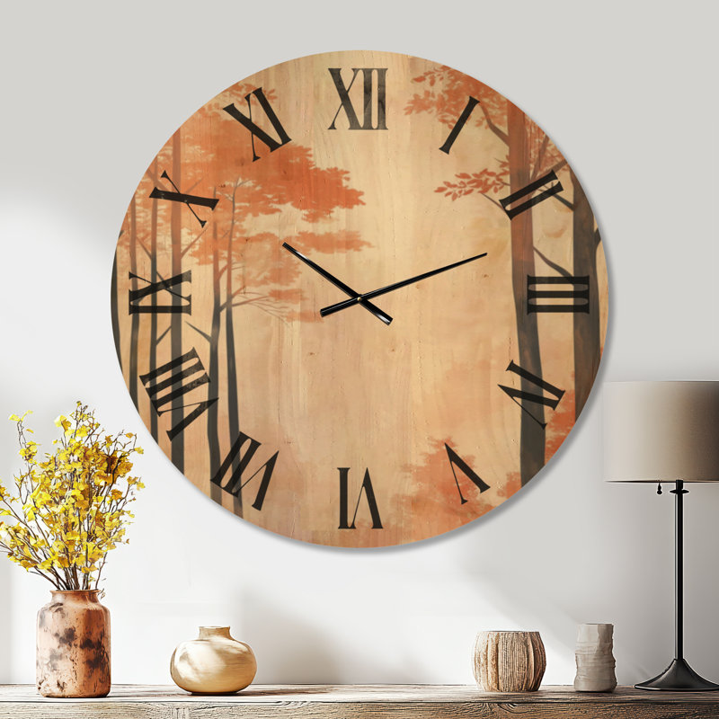 Horloge murale surdimensionnée Woodland, Oversized