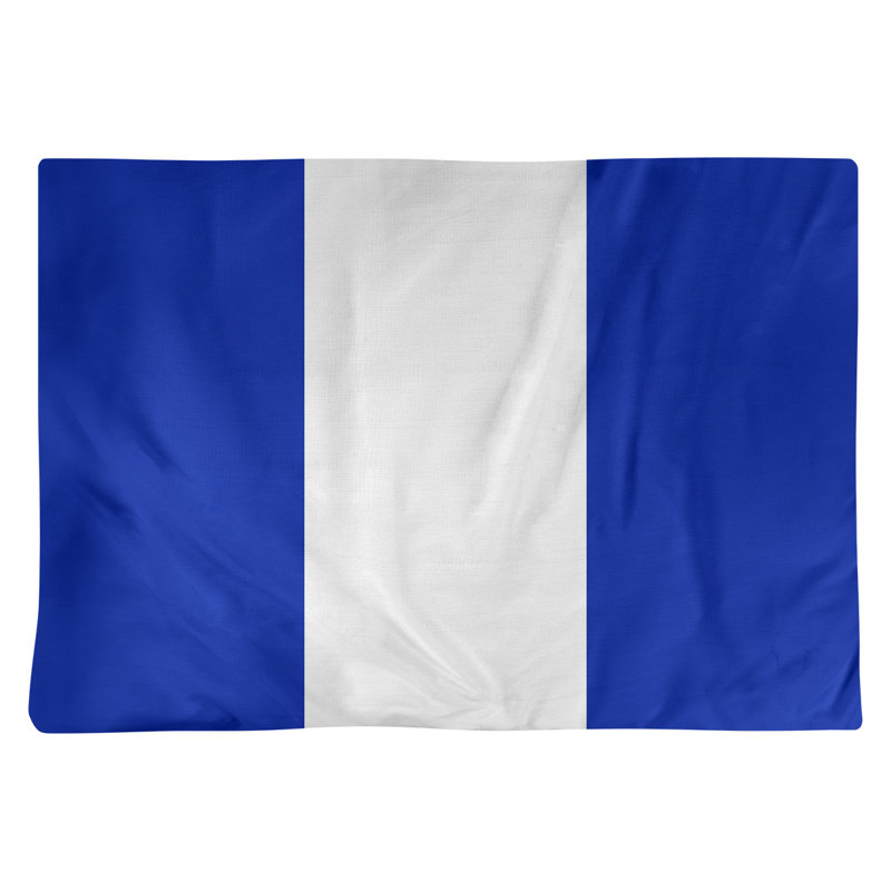 Florida Striped Rectangle Placemat, Blue, Cotton Twill