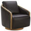 Fauteuil demi-tonneau pivotant l 32 po Nieve-1132893109