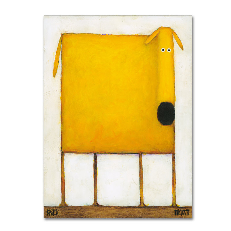 Izampo 'Mello Yello' Print on Wrapped Canvas, 32" H x 24" W