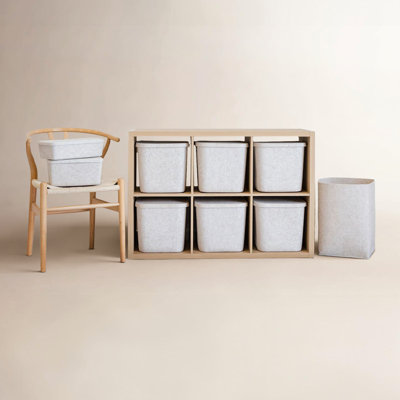 SortJoy Sculpted Felt Wool Storage Bin