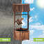 Outdoor Wood Waterfall Fountain