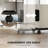Gaming Desk with Monitor Stand and CPU Shelf,L Shaped Gaming Desk with Power Outlets & LED Lights-292381948