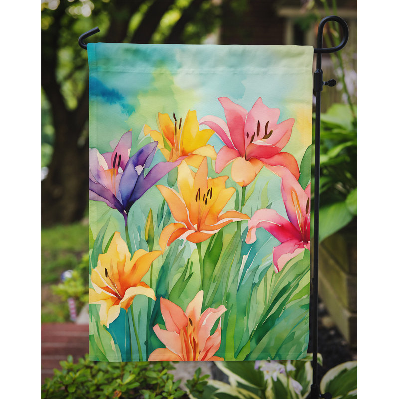 Double Sided 15.5 in. H x 11.25 in. W Polyester Garden flag