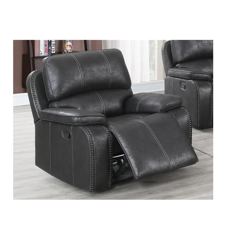 Amonda Faux Leather Recliner, Grey