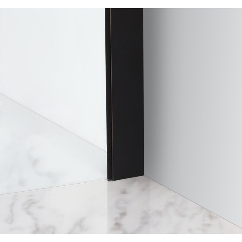 Cabine de douche rectangulaire sans cadre Bromley, Bronze huilé