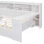 Lit de jour en bois avec tablettes de rangement, lit multifonctionnel-223377687-232711455