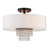 Claudelle Fabric Semi Flush Mount-1326852753