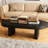 Modern Oval Fluted Coffee Table-1128256190