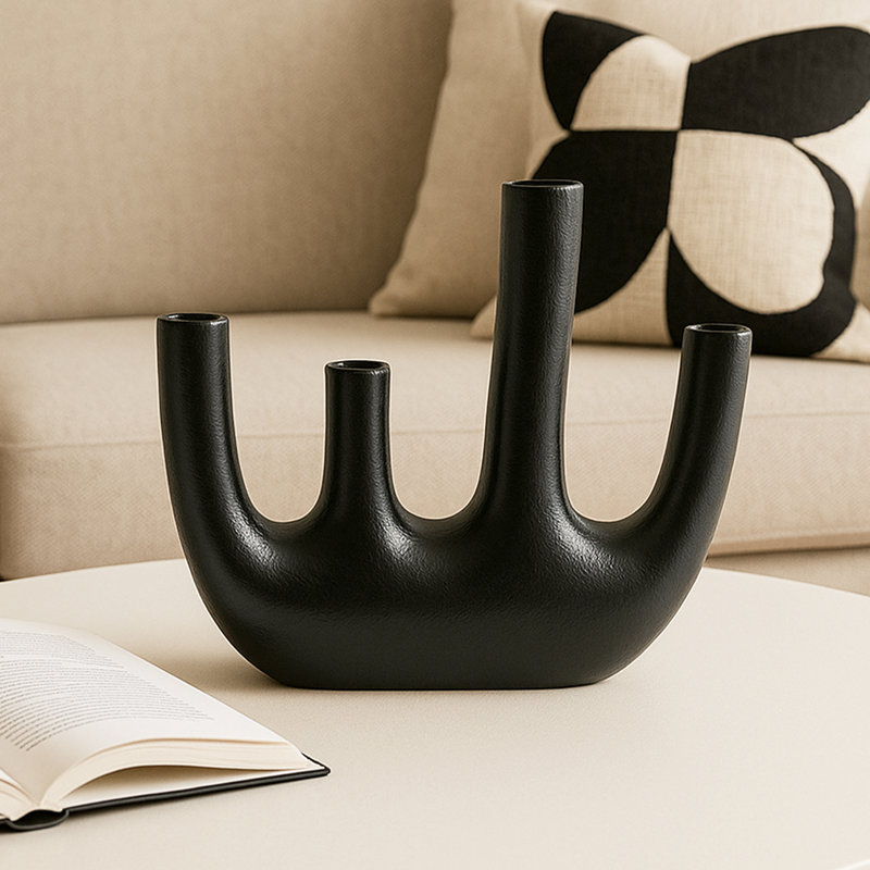 Sculpture de table Keyen, Noir