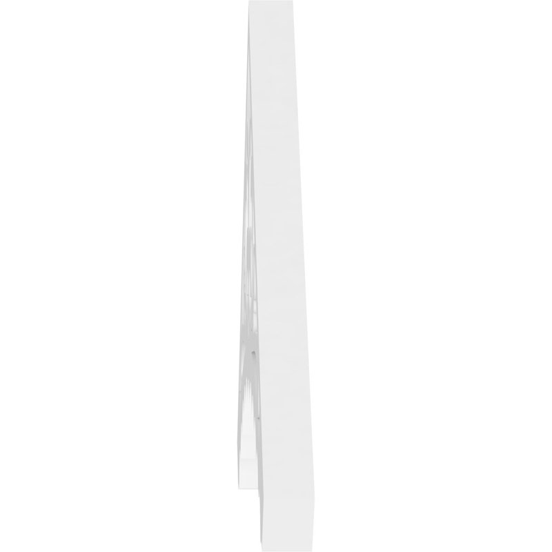 Pignon en PVC de qualité architecturale Genova, H 10,5 po x l 36 po x P 1 po, 7 / 12