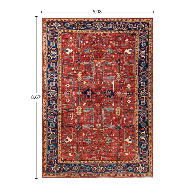 Serapi One-of-a-Kind 6' 1" X 8' 8" Hand Knotted Area Rug