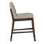 Tabouret de comptoir rembourré en bois massif