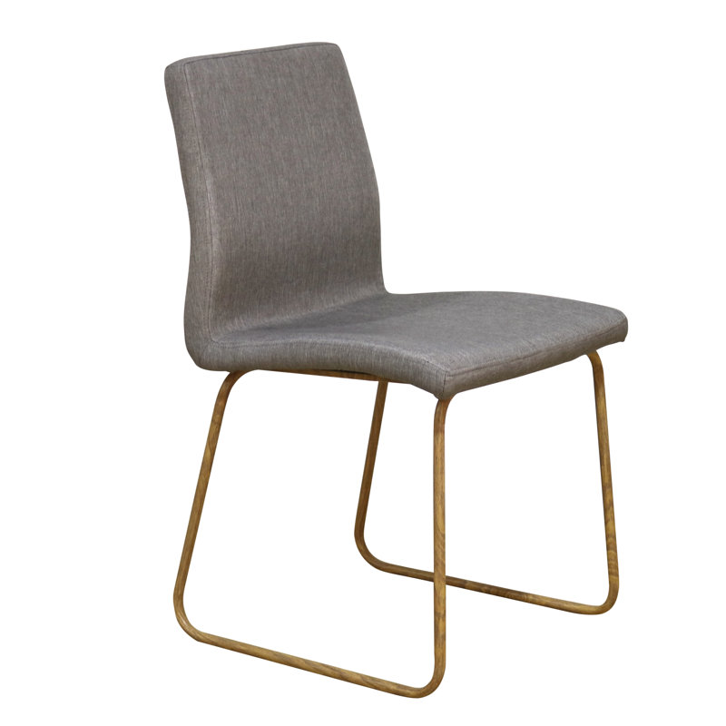 Nickel 47.5cm H Polyester Blend Upholstered Side Chair