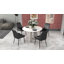 Chaise d'appoint en métal capitonnée Kardarius-372888915