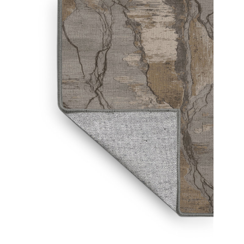 Tapis gris lavable à la machine