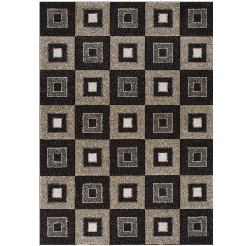 Geometric Indoor Rug, Rectangle 7'9" x 10'5"