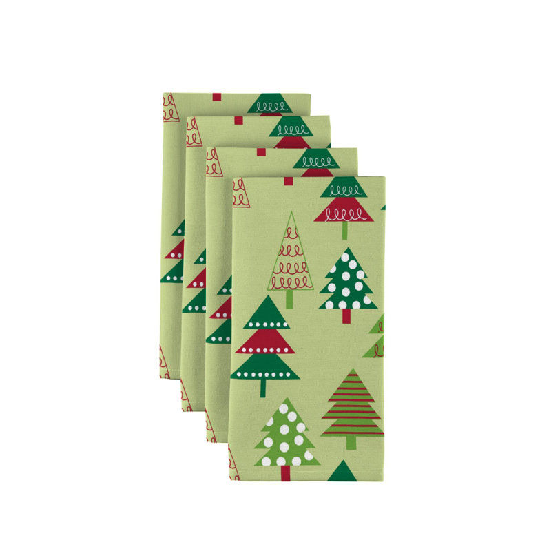 Polyester Floral Square Napkin