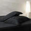 Housse de couette unie Black King-125981133-125981129