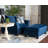 Rabelais Upholstered Armchair with Ottoman-105410610