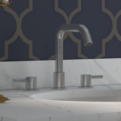 Robinet de salle de bain surdimensionné, robinet de meuble-lavabo à 3 trous de 8 pouces, poignées à levier double, bec pivotant à 360 °, bonde escamotable, conduites d'alimentation cUPC, finition chrome moderne