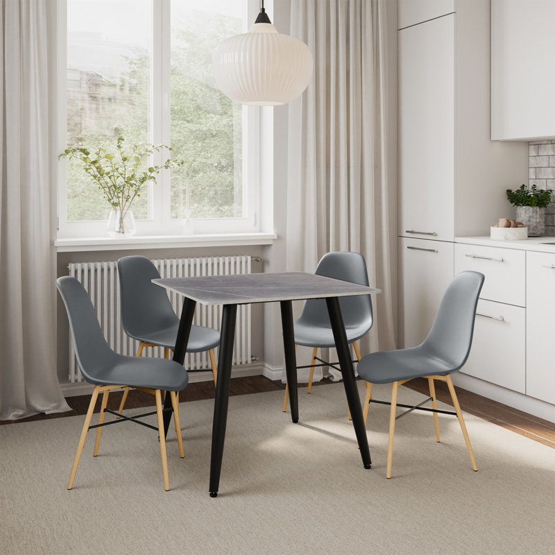 4 - Person Dining Set, Armani Grey, Grey