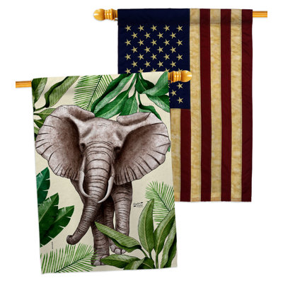 Drapeau de maison en polyester à 2 côtés 40 x 28 po