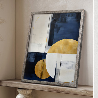ABSTRACT Series DXLV Framed Print - Solid Wood