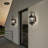 24.8" Vintage Outdoor Gold Zucchini Upside Down Watermarked Glass Large Wall Sconce Porch Lights
