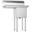 33'' L x 21'' W Silver Freestanding Service Sink
