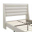 Lit plateforme tapissier avec tête de lit haute et tête de lit ondulée, tissu chenille de qualité supérieure, design minimaliste moderne, aucun sommier requis, assemblage facile-2102435280