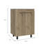 Meuble-lavabo simple 17,7 po avec plateau Burnice