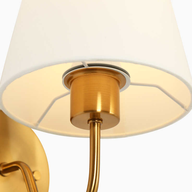 Lidia 1-Light Dimmable Metal Armed Sconce