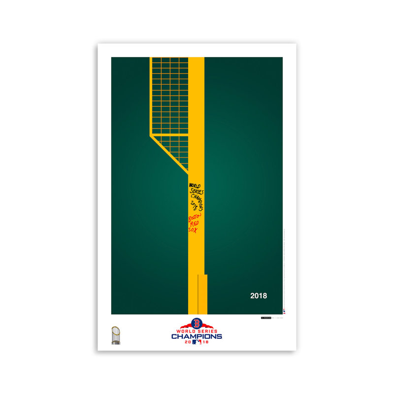Minimalist 2018 MLB World Series Trophy par S. Preston Boston Red Sox