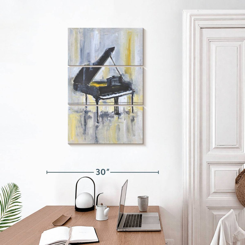 Piano Abarca en or II, H 32 po x l 20 po
