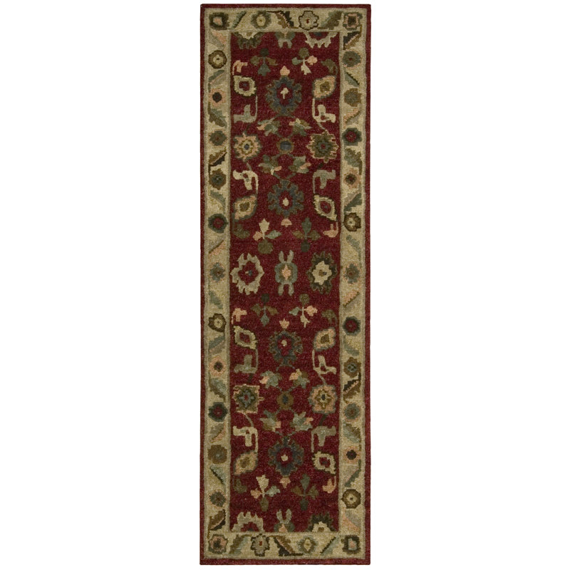 Tahoe Traditional Indoor Rug, Red, Runner 2'3" x 8'
