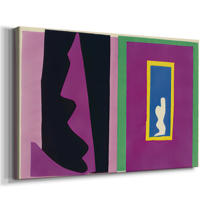 Composition abstraite découpée en papier-Henri Matisse-Toile tendue avec châssis-c. 1950