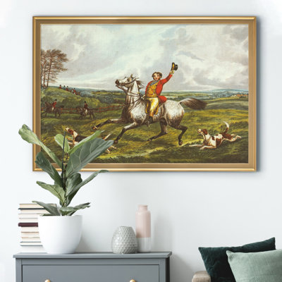 The English Hunt VI - Reproduction d'art graphique sur toile encadrée