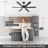 60" Modern Ceiling Fan with Light and Remote, Quiet Reversible DC Motor, 6-Speed Dimmable 3CCT LED Ceiling Fan for Living Room, Bedroom