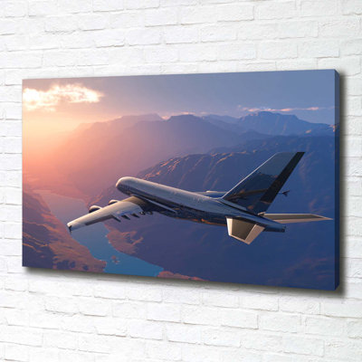 Plane - No Frame Print on Canvas