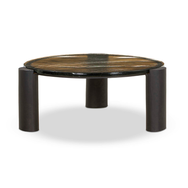 Rover Glass End Table, 16" H x 38.5" W x 36.5" D