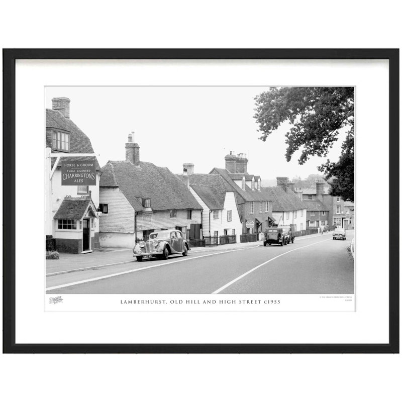 Lamberhurst, Old Hill And High Street C1955 by Francis Frith - Single Picture Frame Print, 40cm H x 50cm W x 2.3cm D