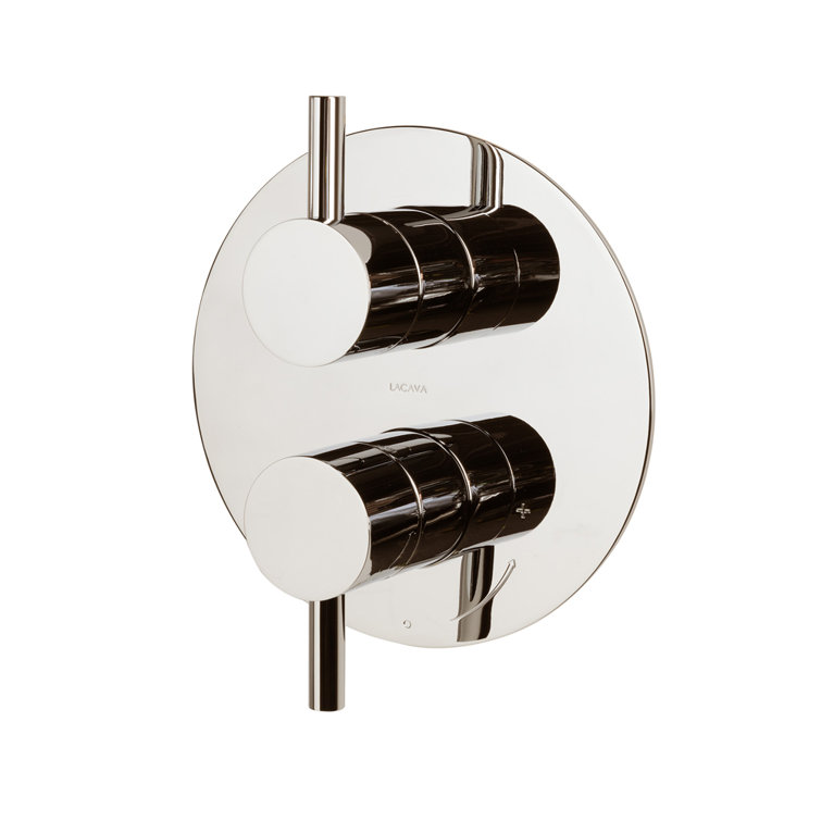Cigno 15pbp2.l.r Progressive Pressure Balancing Mixer With 2 Way Diverter In Polished Nickel