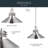Grenoble 1 -Light Brushed Nickel Pendant with Metal Shade