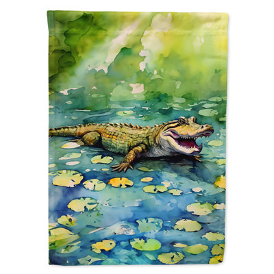 Drapeau de maison d'alligator
